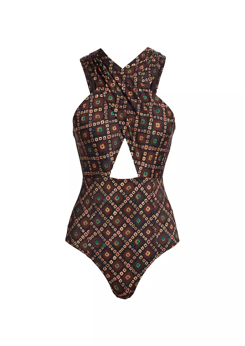 Ulla Johnson Kieran Crisscrossed One-Piece Swimsuit