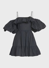 Ulla Johnson Lila Off-the-Shoulder Cotton Poplin Mini Dress