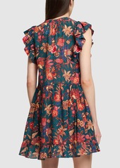 Ulla Johnson Lina Printed Cotton Blend Mini Dress