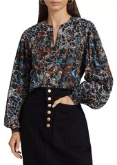 Ulla Johnson Llara Printed Cotton Blouse