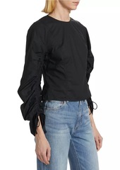 Ulla Johnson Lorna Fitted Cotton Poplin Blouse