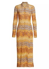 Ulla Johnson Mariela Chevron Knit Midi Dress