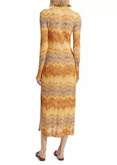 Ulla Johnson Mariela Chevron Knit Midi Dress