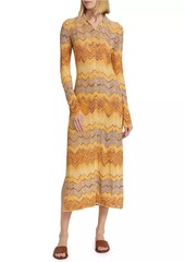 Ulla Johnson Mariela Chevron Knit Midi Dress