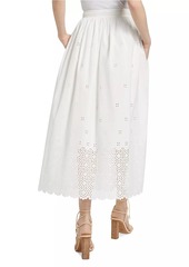 Ulla Johnson Marisol Eyelet A-Line Midi-Skirt