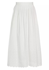 Ulla Johnson Marisol Eyelet A-Line Midi-Skirt