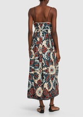 Ulla Johnson Mayra Printed Linen Blend Midi Dress