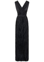 Ulla Johnson Mona Pleated Tech Long Gown