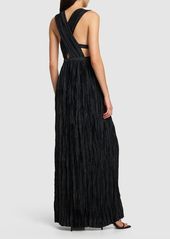 Ulla Johnson Mona Pleated Tech Long Gown