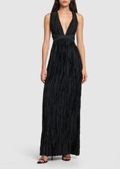 Ulla Johnson Mona Pleated Tech Long Gown