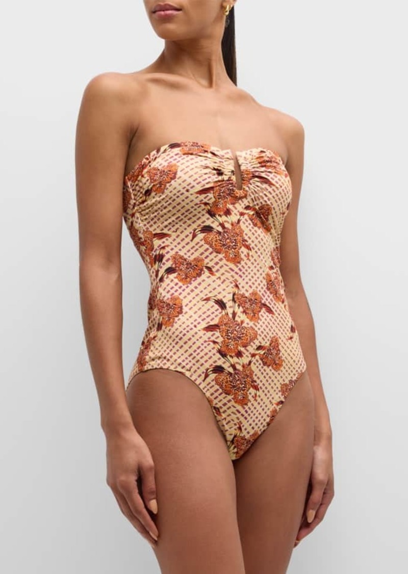 Ulla Johnson Monterey Bandeau One-Piece Swimsuit 