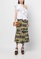 Ulla Johnson Navi printed cotton skirt