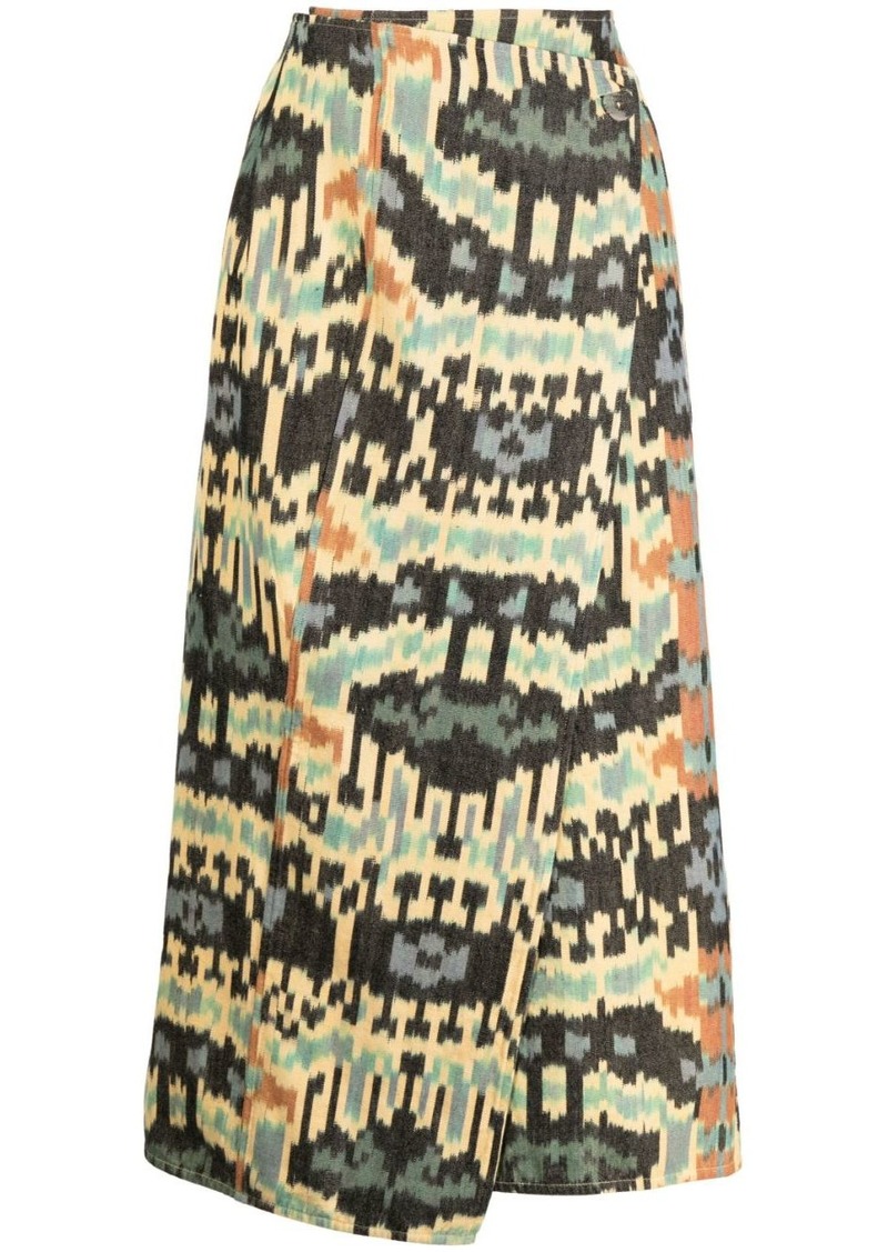 Ulla Johnson Navi printed cotton skirt