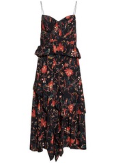 Ulla Johnson Renata Ruffled Silk Long Dress