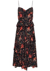 Ulla Johnson Renata Ruffled Silk Long Dress