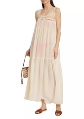 Ulla Johnson Rowena Lace-Trimmed Cotton Cover-Up Dress