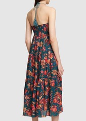 Ulla Johnson Siya Printed Cotton Blend Midi Dress