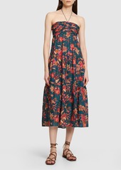 Ulla Johnson Siya Printed Cotton Blend Midi Dress