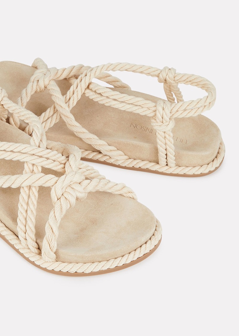 Ulla Johnson Suri Twisted Rope Flat Sandals | Shoes