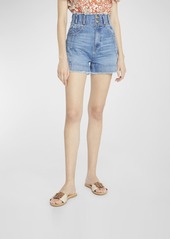 Ulla Johnson The Charlotte High-Rise Denim Shorts