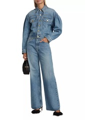 Ulla Johnson The Elodie High-Waist Wide-Leg Jeans