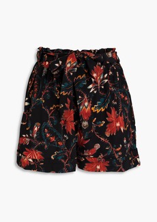 Ulla Johnson - Leica floral-print silk crepe de chine shorts - Black - US 00