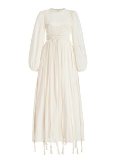 Ulla Johnson - Aviva Crochet-Detailed Maxi Dress - White - US 4 - Moda Operandi