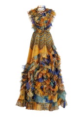 Ulla Johnson - Celestine Ruffled Gown - Print - US 4 - Moda Operandi