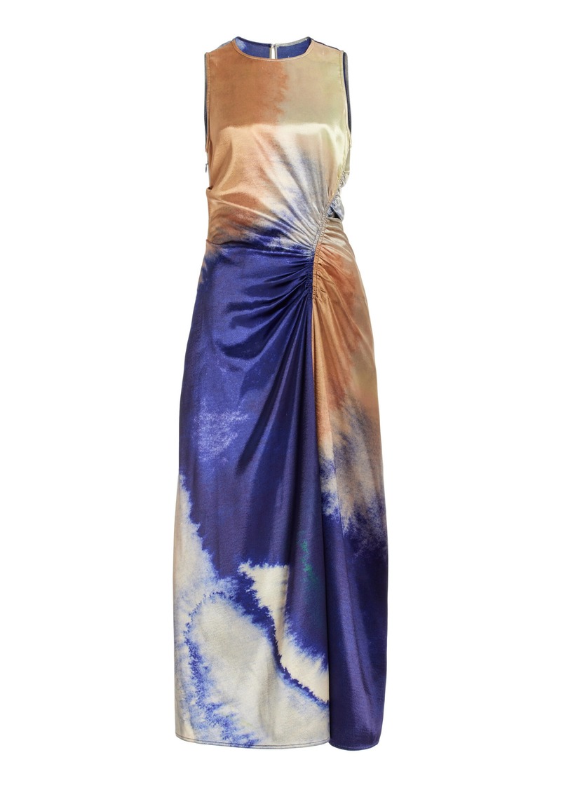 Ulla Johnson - Cordelia Gathered Maxi Dress - Metallic - US 10 - Moda Operandi