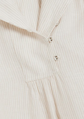 Ulla Johnson - Dania striped linen mini dress - Neutral - US 0