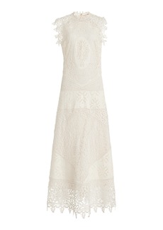 Ulla Johnson - Flora Eyelet-Lace Linen Maxi Dress - White - US 4 - Moda Operandi