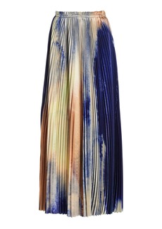 Ulla Johnson - Giada Pleated Midi Skirt - Blue - US 0 - Moda Operandi
