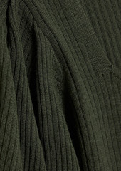 Ulla Johnson - Hadley gathered ribbed wool top - Green - XL