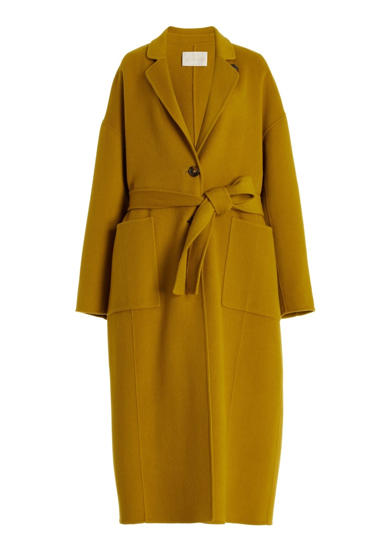 Ulla Johnson - Harlow Oversized Wool-Blend Coat - Yellow - XL - Moda Operandi