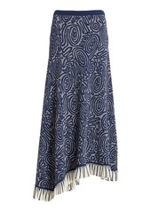 Ulla Johnson - Josephine Ruffled Knit Maxi Skirt - Navy - L - Moda Operandi