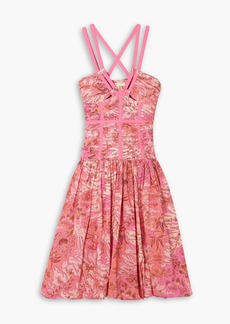 Ulla Johnson - Kaia floral-print cotton-poplin dress - Pink - US 10