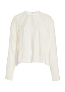 Ulla Johnson - Kavi Satin-Back Crepe Top - White - US 2 - Moda Operandi