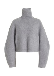 Ulla Johnson - Leona Merino Wool Turtleneck Top - Grey - S - Moda Operandi