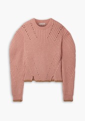Ulla Johnson - Lorena ribbed alpaca-blend sweater - Pink - L
