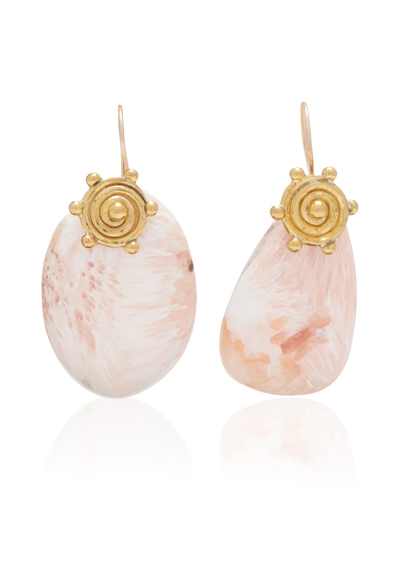 Ulla Johnson - Mini Spiral Stone Earrings - Neutral - OS - Moda Operandi - Gifts For Her