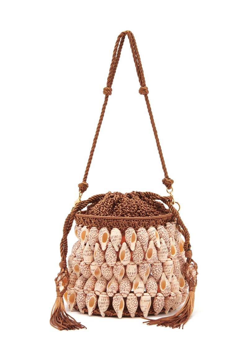 Ulla Johnson - Nadia Seashell Bucket Bag - Neutral - OS - Moda Operandi