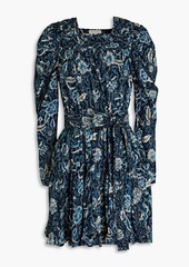Ulla Johnson - Nailah floral-print cotton-blend mini dress - Blue - US 8