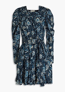 Ulla Johnson - Nailah floral-print cotton-blend mini dress - Blue - US 0