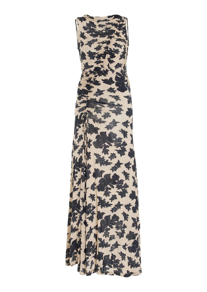 Ulla Johnson - Natalia Jersey Maxi Dress - Blue - L - Moda Operandi