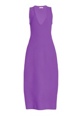 Ulla Johnson - Nevina Curved-Seam Merino Wool Knit Maxi Dress - Purple - L - Moda Operandi