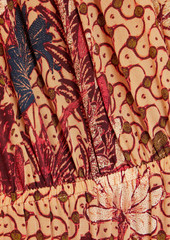 Ulla Johnson - Oni ruffled printed silk crepe de chine mini dress - Orange - US 0