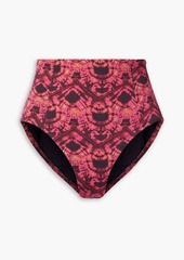 Ulla Johnson - Zahara printed high-rise bikini briefs - Pink - S