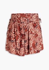 Ulla Johnson - Zev floral-print cotton-blend shorts - Brown - US 2