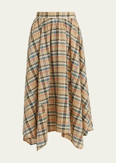 Ulla Johnson Annette Silk Cotton Midi Handkerchief Skirt