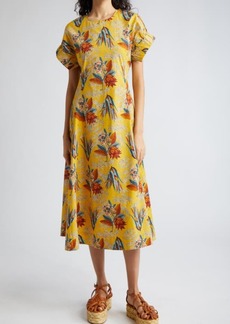 Ulla Johnson Devon Floral Cotton Midi Dress